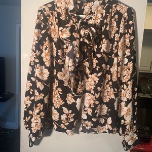 F21 Floral Blouse